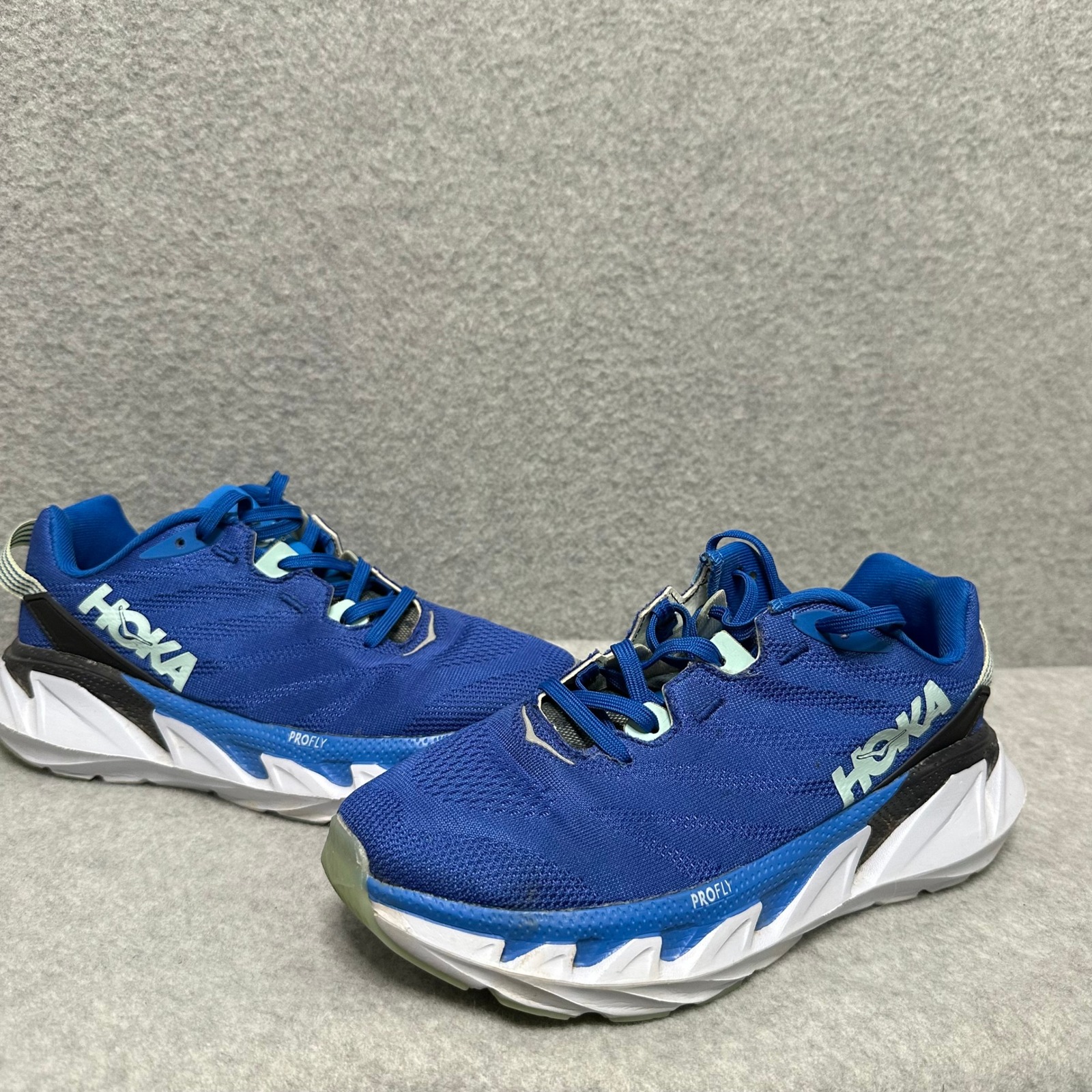 Hoka One One Men's Royal Blue White Athletic Running Shoes